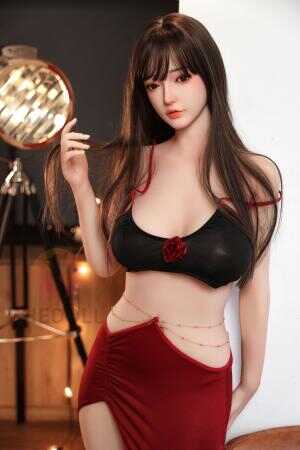lovedoll-kanon - 165cm-black bra and  red skirt- Simulated fingers